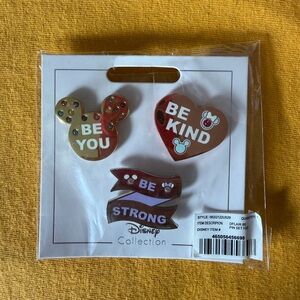 Disney Black Enamel Mickey Head Pin Set